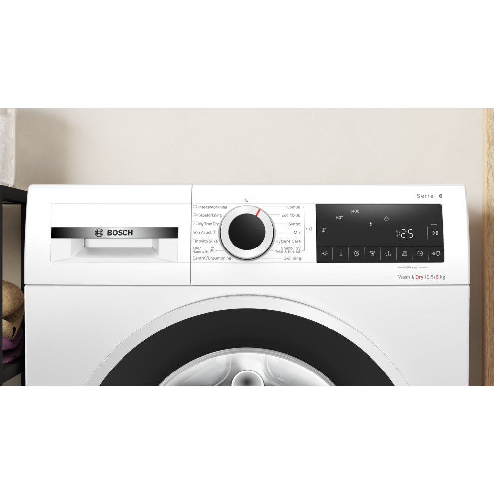 Tvätt/Torkmaskin Bosch WNG2540LSN Serie 6