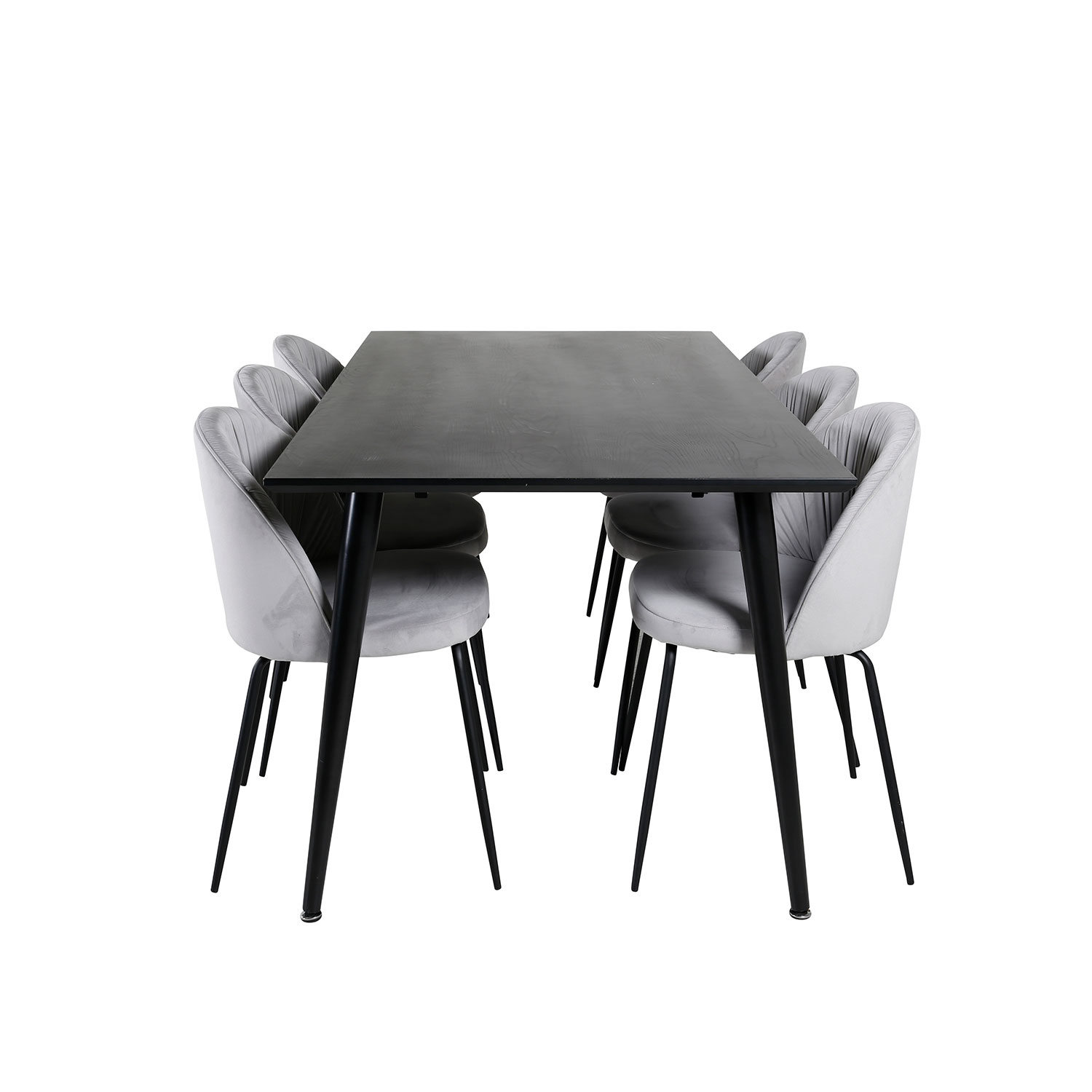 Matgrupp Venture Home Dipp med 6 Wrinkles stolar