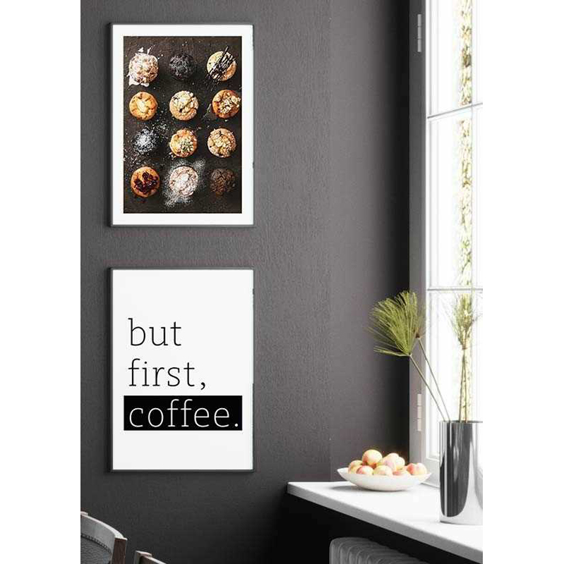 Poster Gallerix But First Coffee