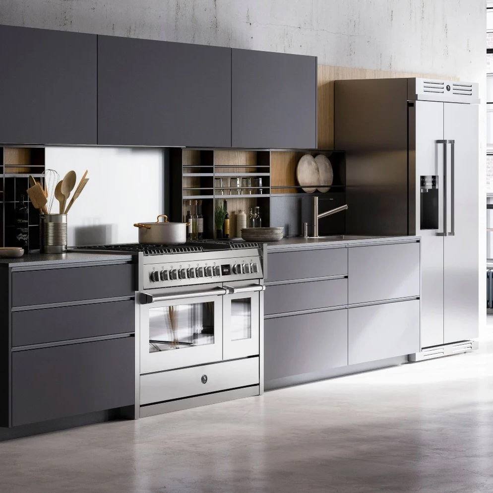 Gasolspis Steel Genesi Combi-Steam 100cm Rostfri med Två Ugnar