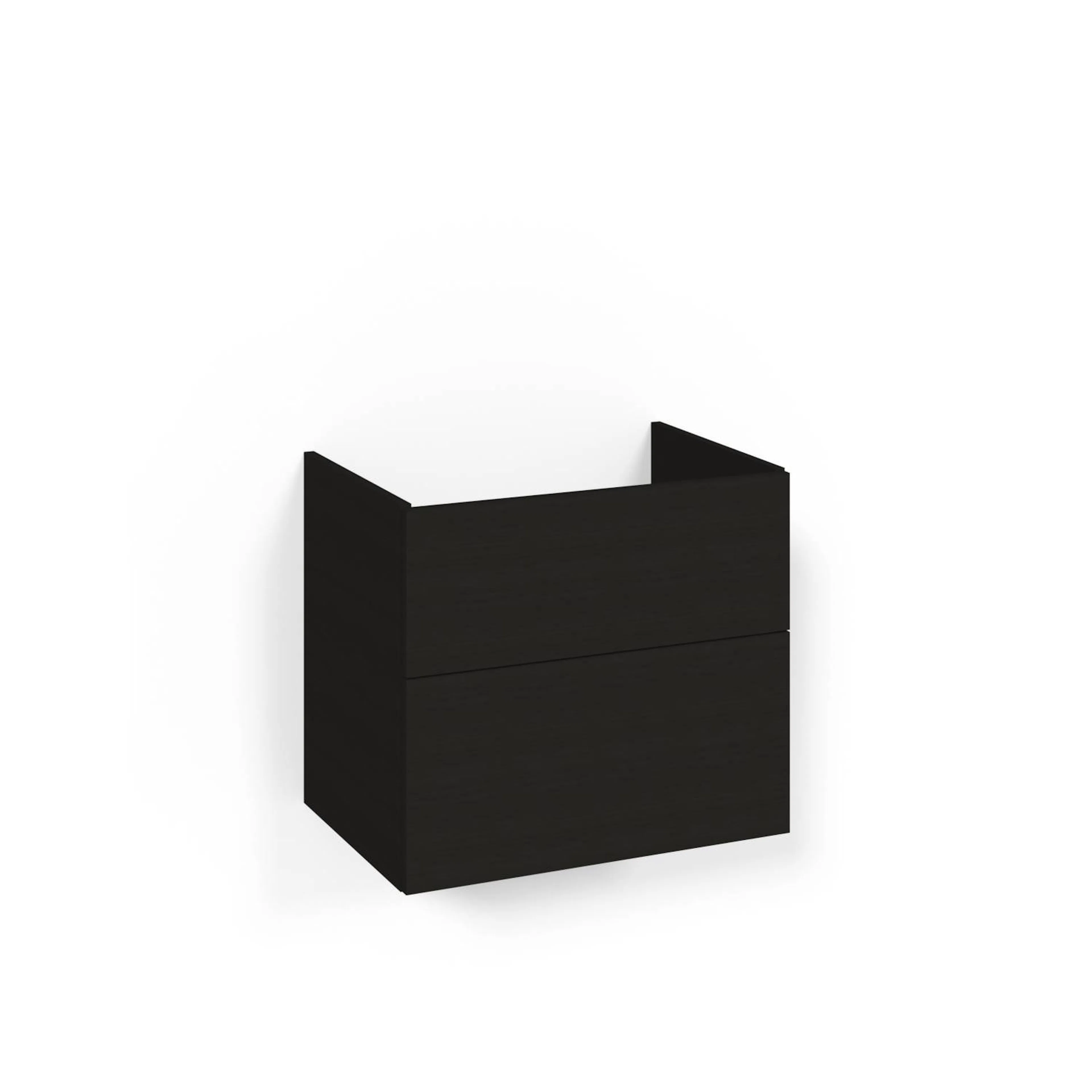 Crown Udel 60x45 Sv.Ek 2L Pla Bredd: 600, Svart Ek, Handtag: Nej