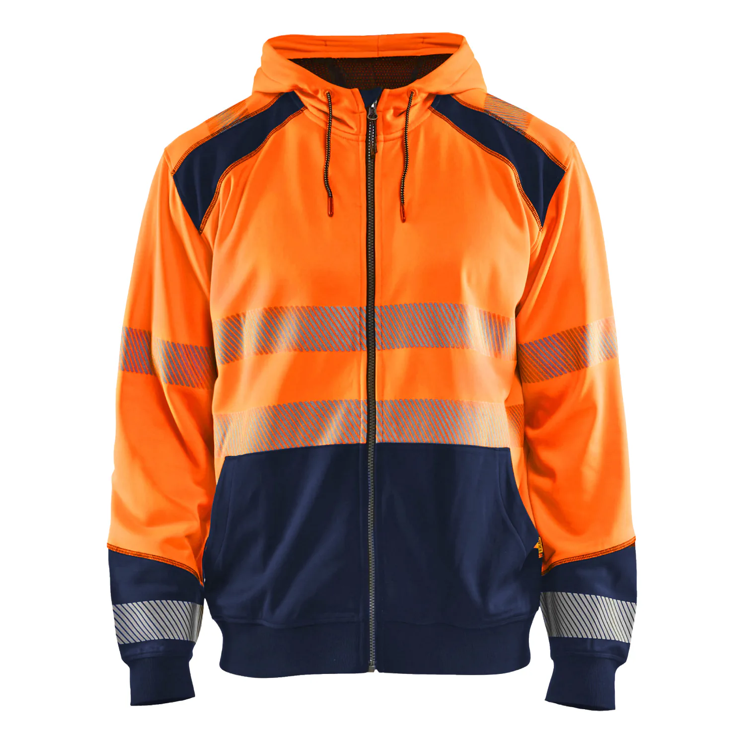Varselorange/Marinblå