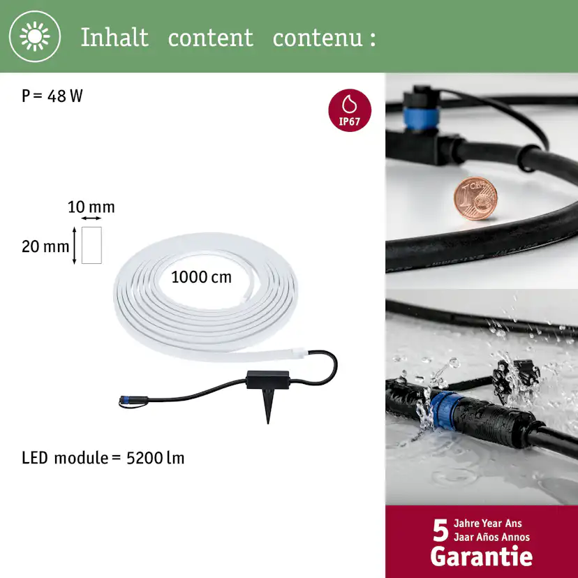 LED-strip Paulmann Smooth Plug & Shine IP67 24V