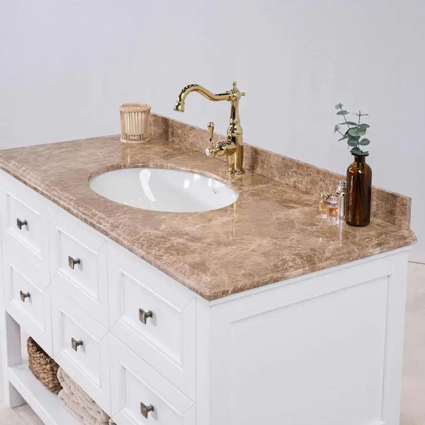 Tvättställsskåp Vesani Utah Beige Marmor