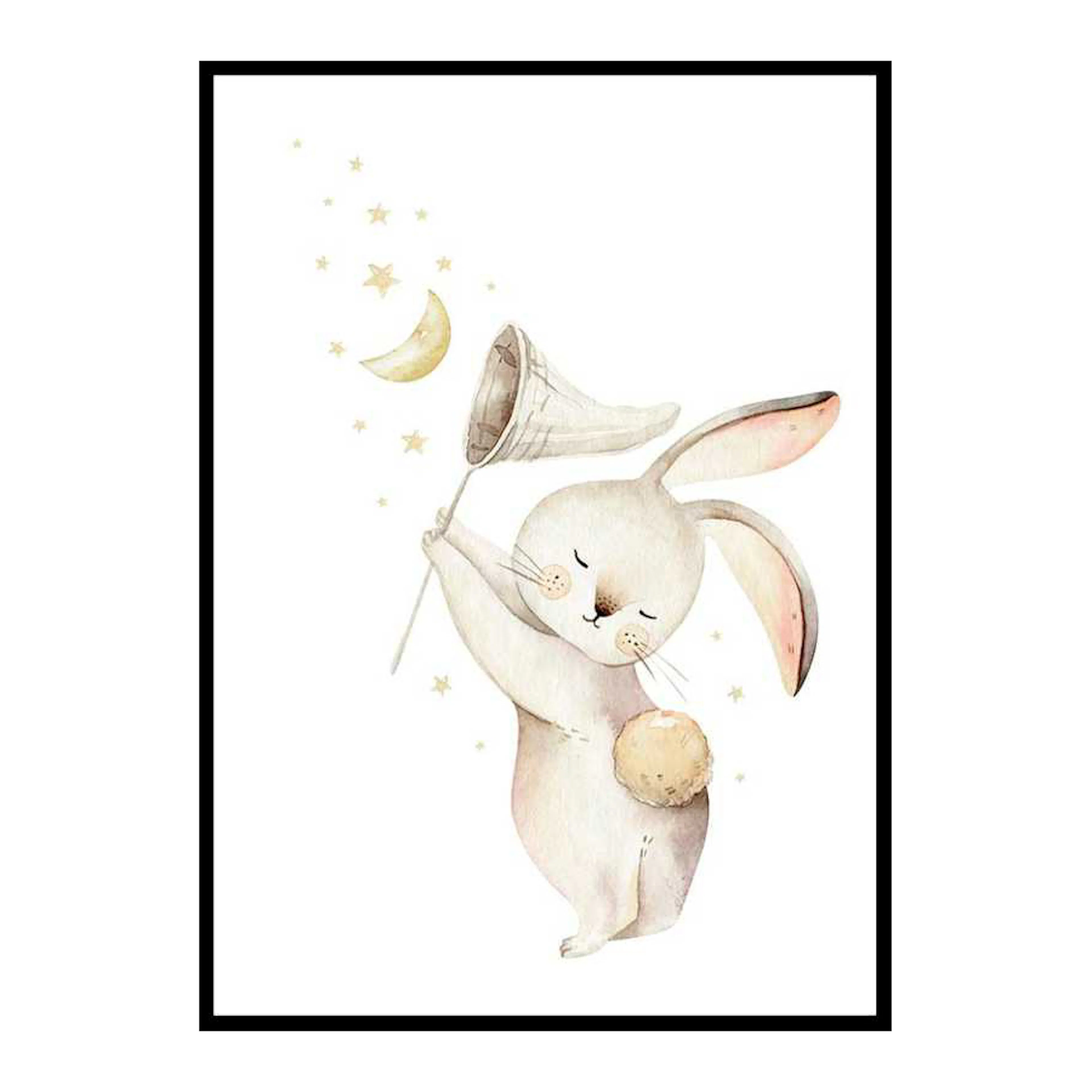 Bunny Catching Stars 50x70 cm