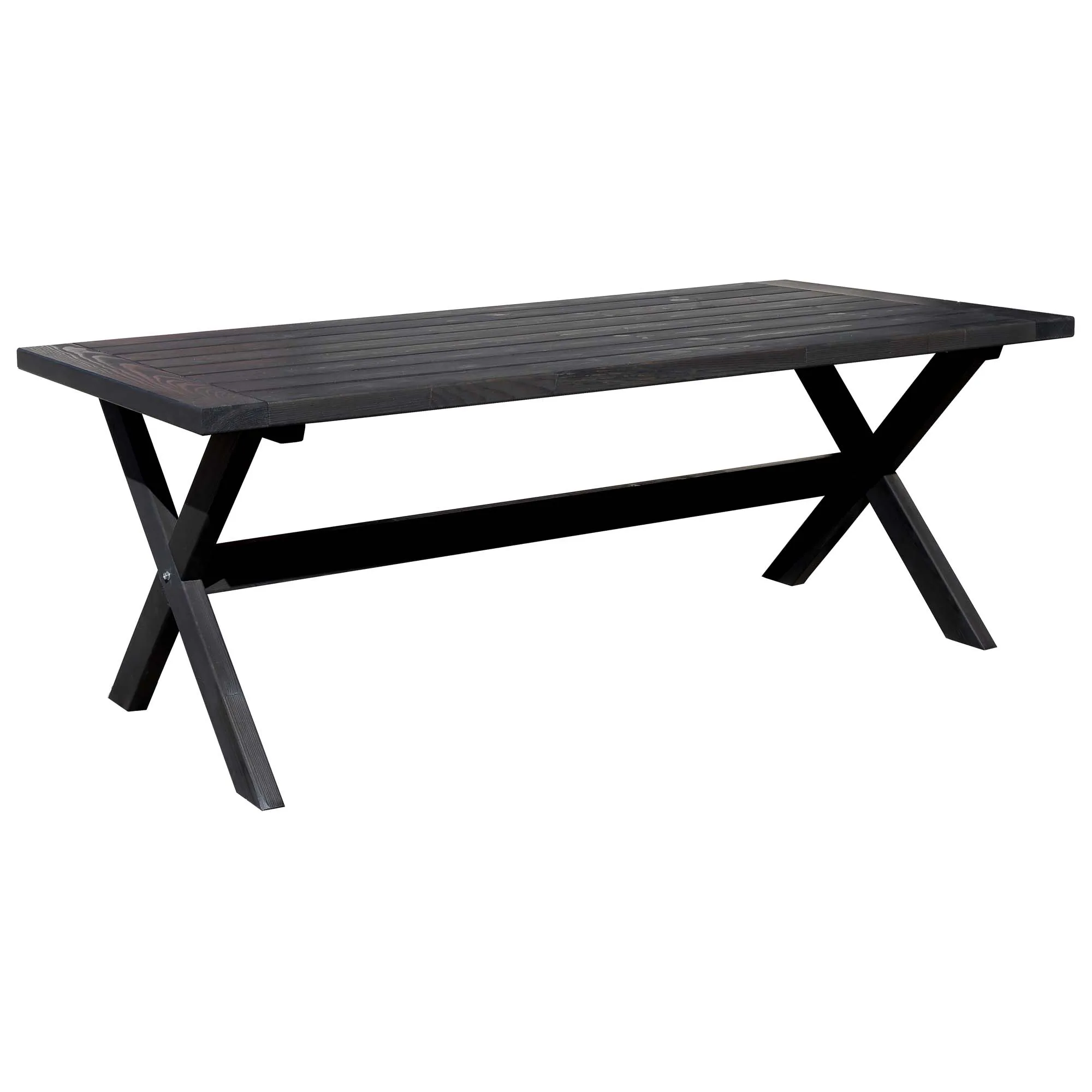 Utomhusbord Baltic Garden Oxford 220 cm Svart
