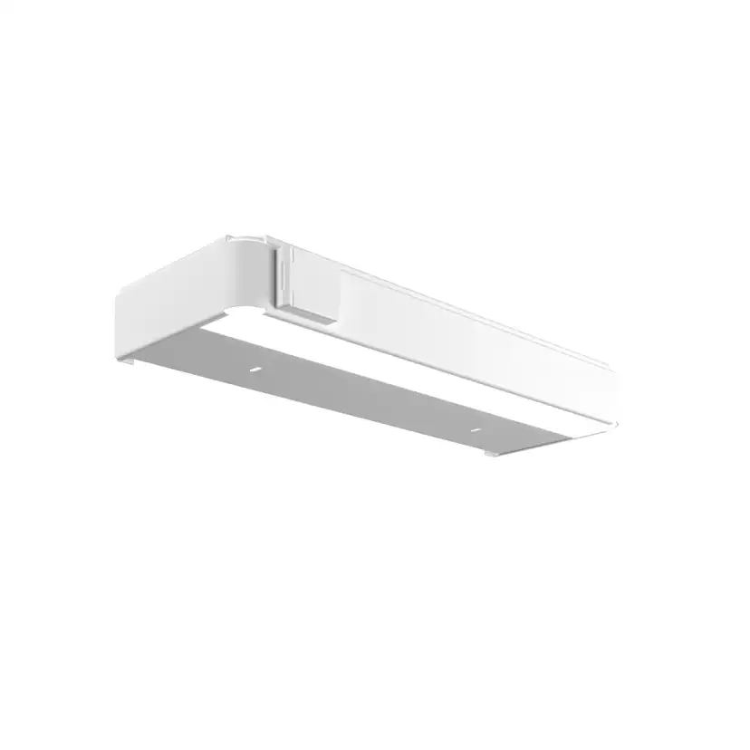 LED-bel. 60 M.Vit 230V Vä JFB 600 mm, Eluttag till Vänster och Jordfelsbrytare, Matt Vit