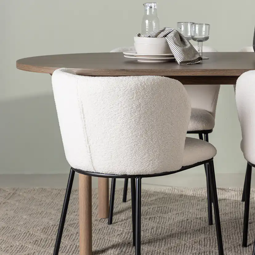 Matgrupp Venture Home Andy med 4 st Edina stolar