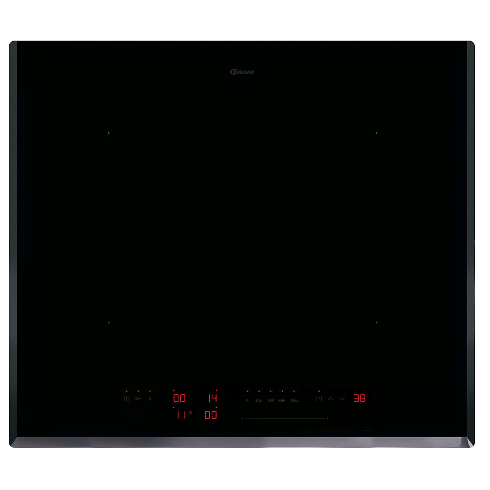 Induktionshäll Gram 6344-90 TI Svart med FlexiControl