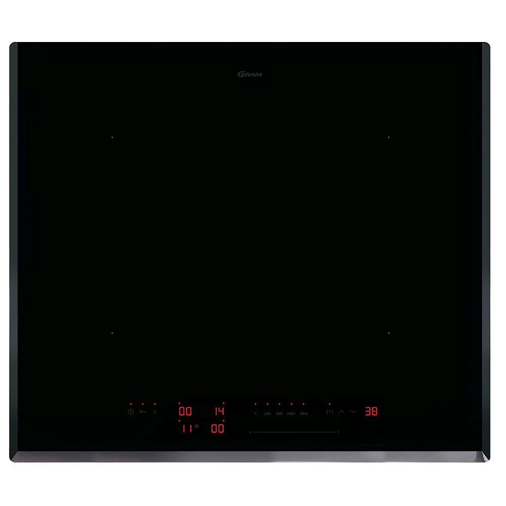 Induktionshäll Gram 6344-90 TI Svart med FlexiControl