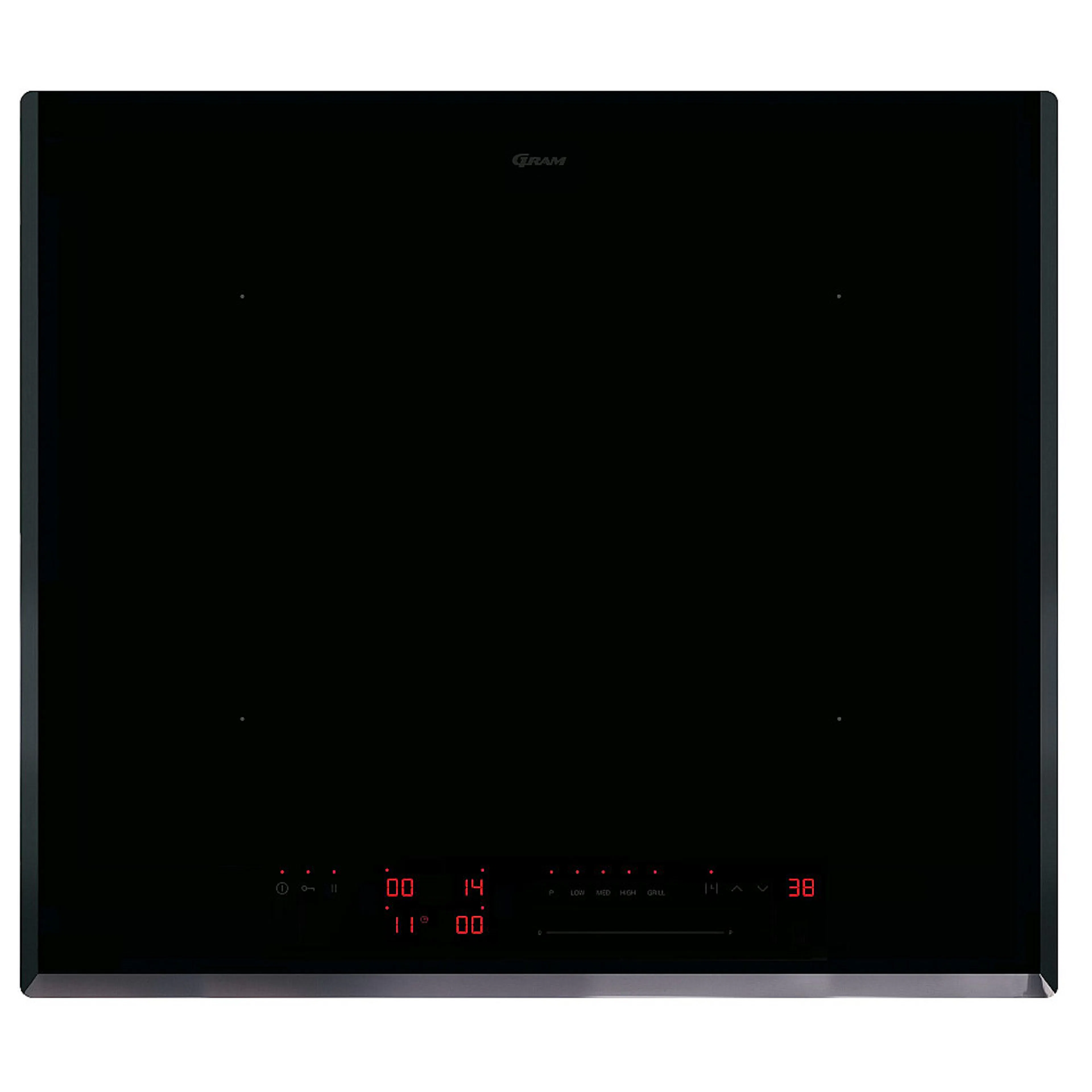 Induktionshäll Gram 6344-90 TI Svart med FlexiControl