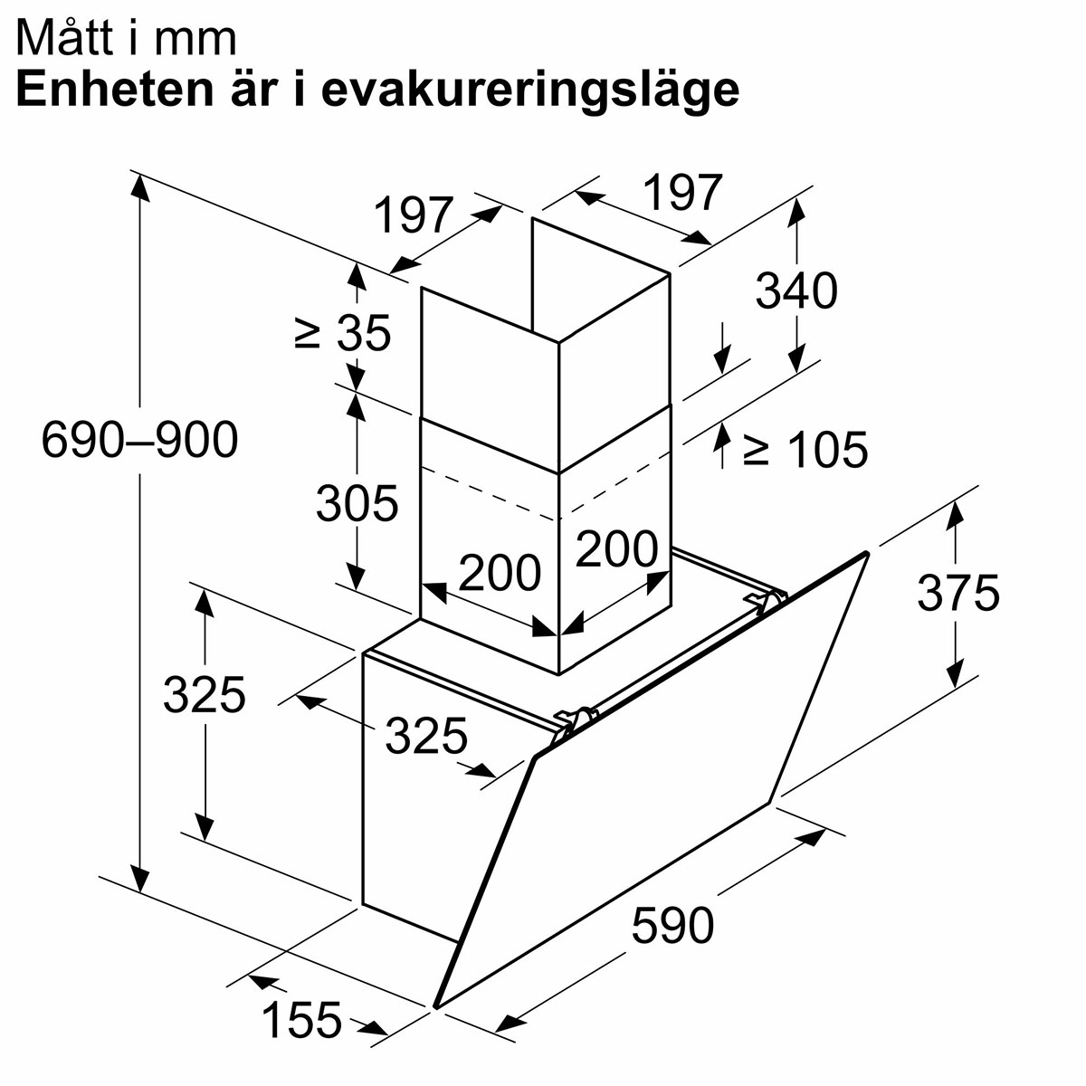 Köksfläkt Bosch Serie 2 DWK