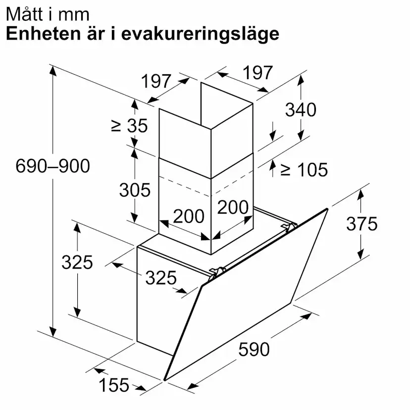 Köksfläkt Bosch Serie 2 DWK