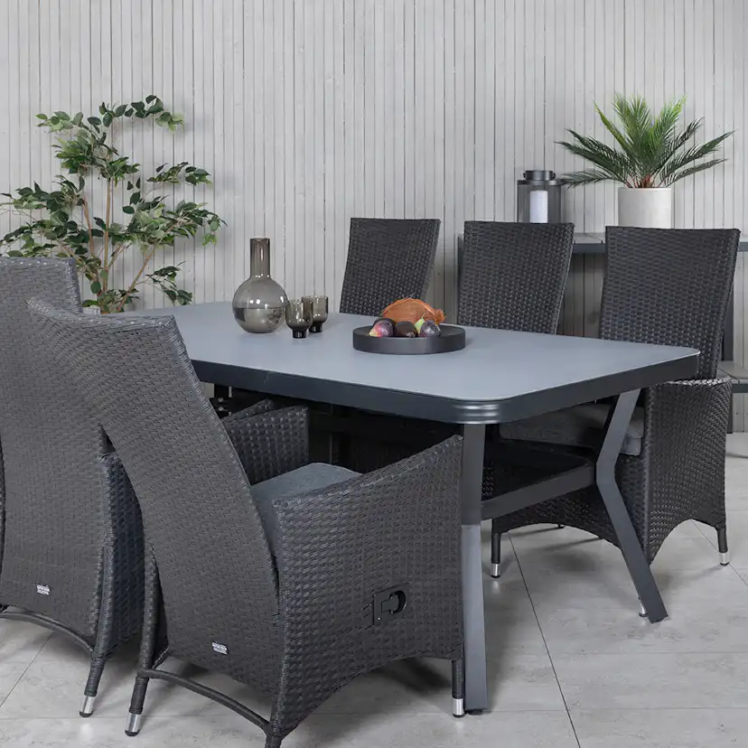 Matgrupp Venture Home Vyn med 6 Pam Matstolar