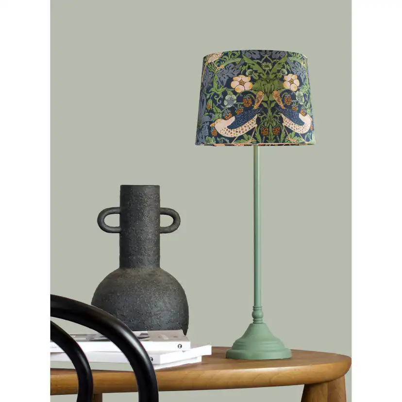 Bordsslampa PR Home Tove Lampfot i Metall med Vilja Lampskärm i William Morris Mönster