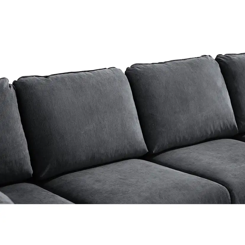 Trend Lyx U-soffa med Divan Vänster Mörkgrå