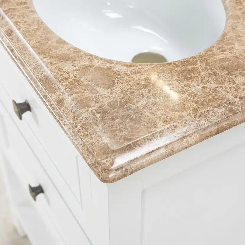 Tvättställsskåp Vesani Utah Beige Marmor