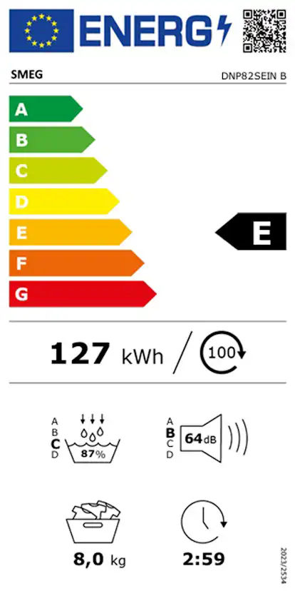Tvätt- och Torkpaket SMEG WNP96SLAAIN1 + DNP82SEIN