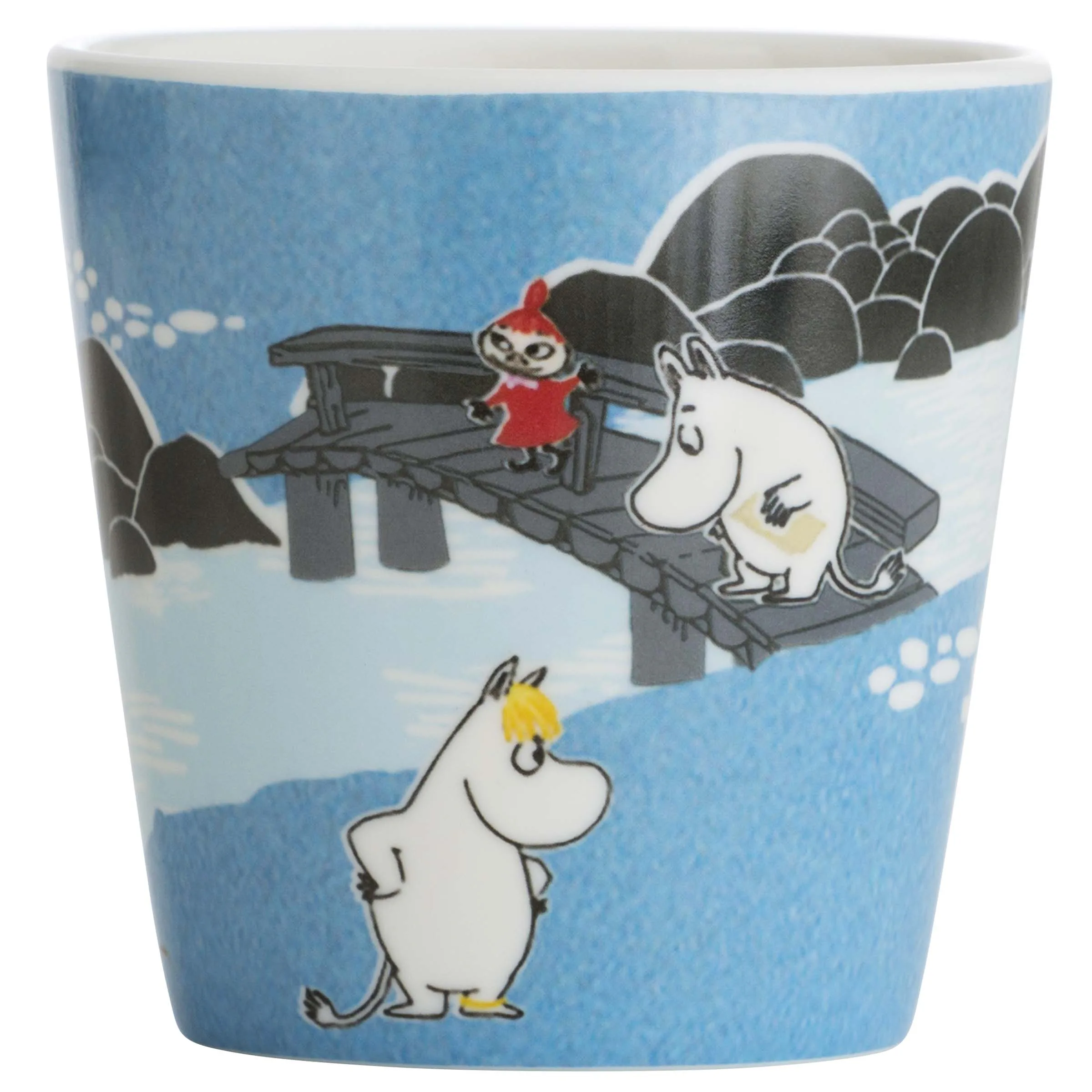 Barnmugg Rätt Start Mumin Med Handtag Skog & Sjö Blå