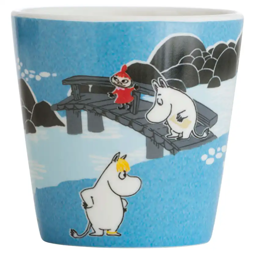 Barnmugg Rätt Start Mumin Med Handtag Skog & Sjö Blå
