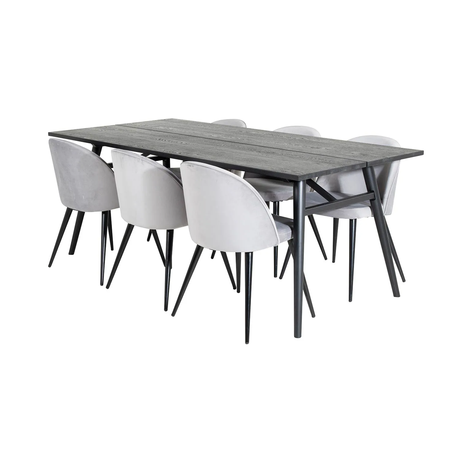 Svart/Ljusgrå
