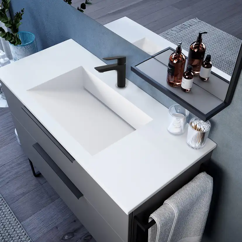 Tvättställ Solid Surface Tenfors Flow Solid Surface