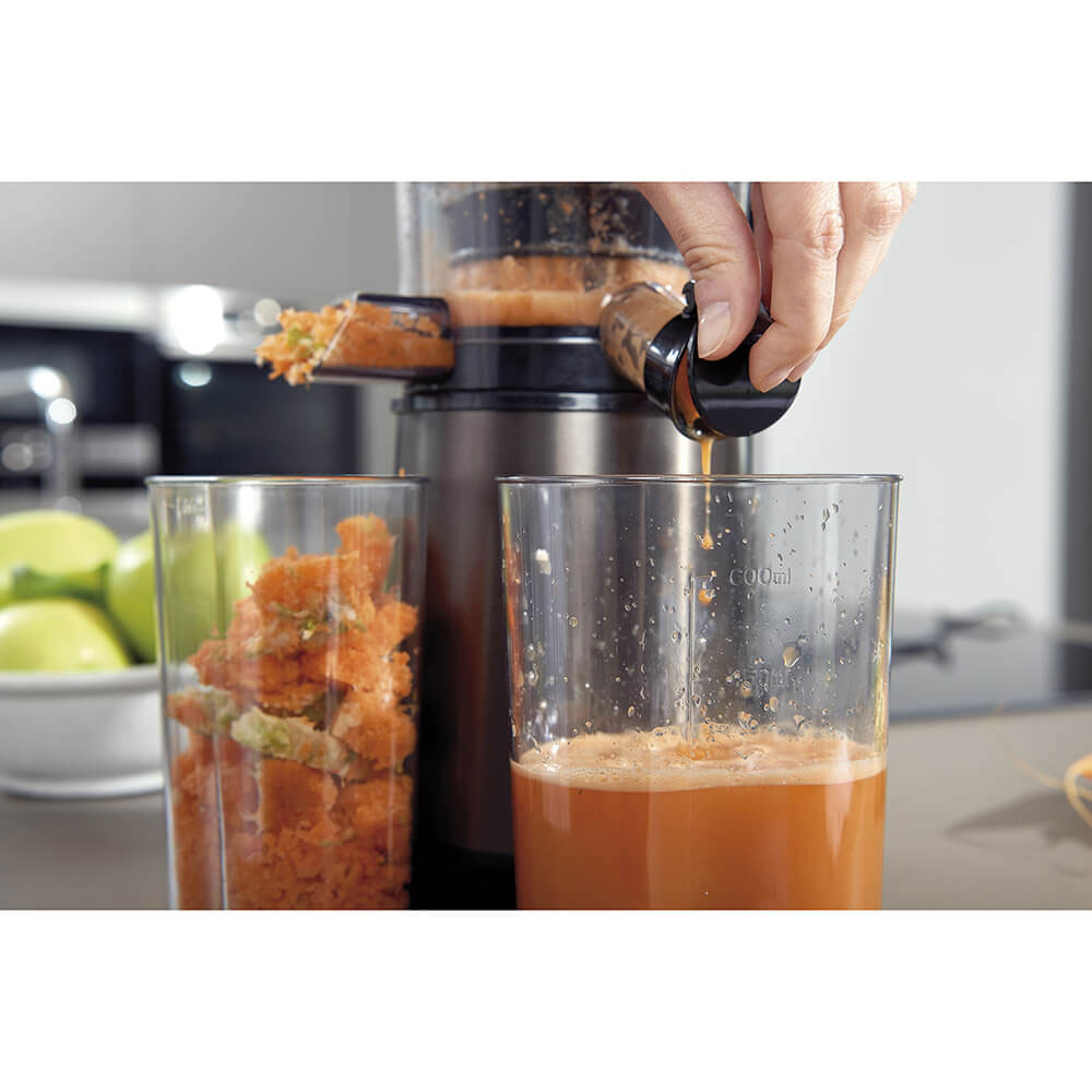 Slow Juicer BLACK+DECKER Borstat stål