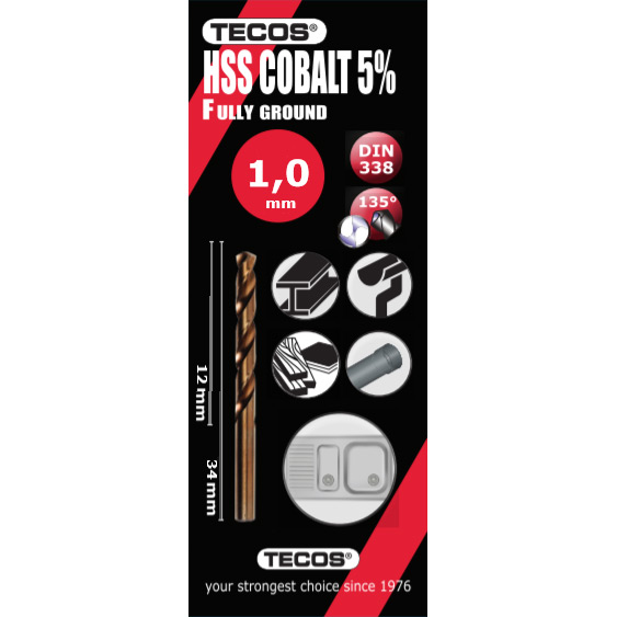Borr Tecos HSS-Cobalt