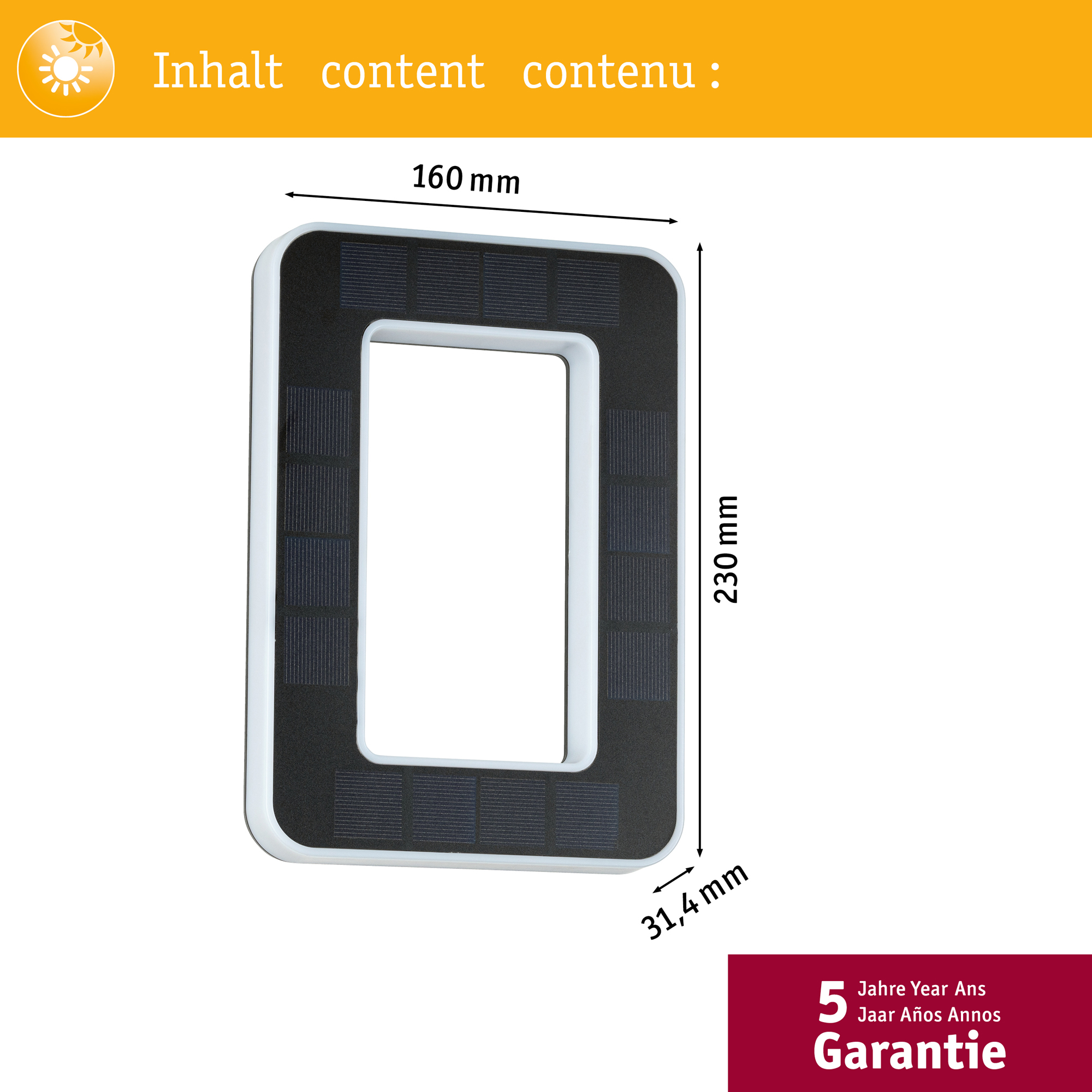 Fasadbelysning Solcell LED Paulmann Husnummer 0-9 med belysning inkl. utbytbart batteri IP44