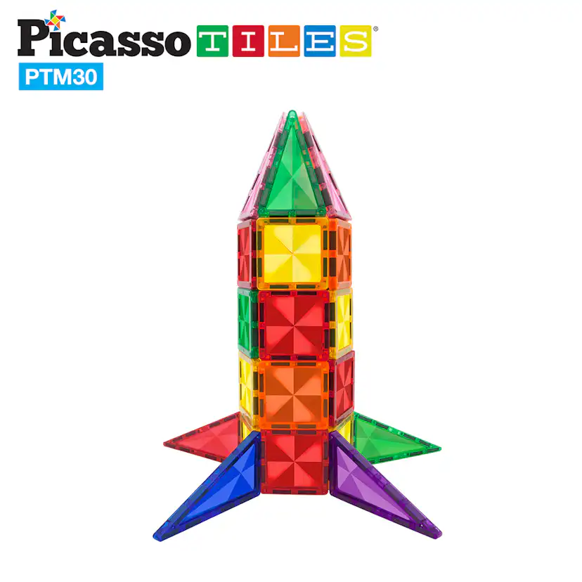 Magnetplattor Picasso Tiles 30 bitar Mini
