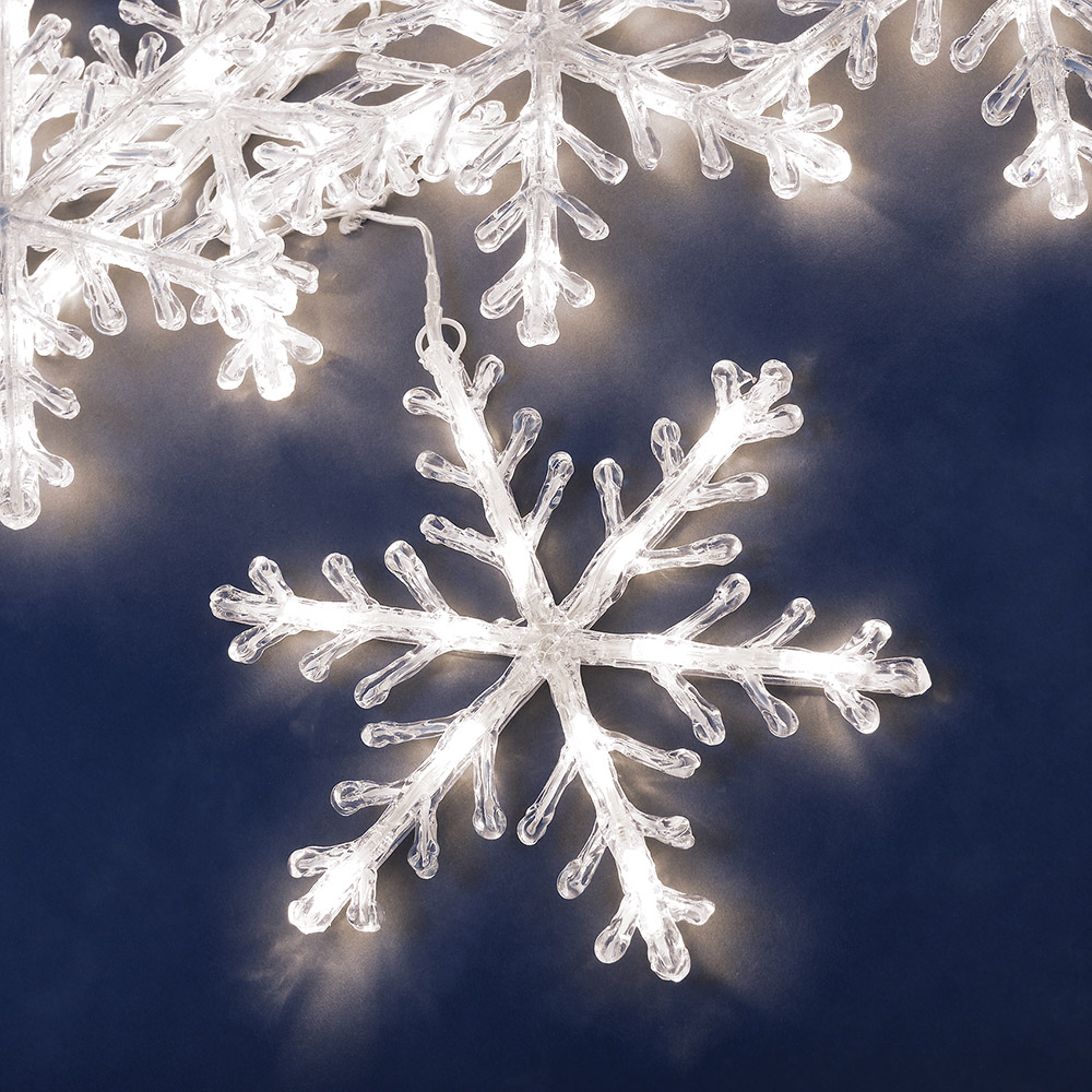 Ljusslinga Gnosjö Konstsmide Snöflinga