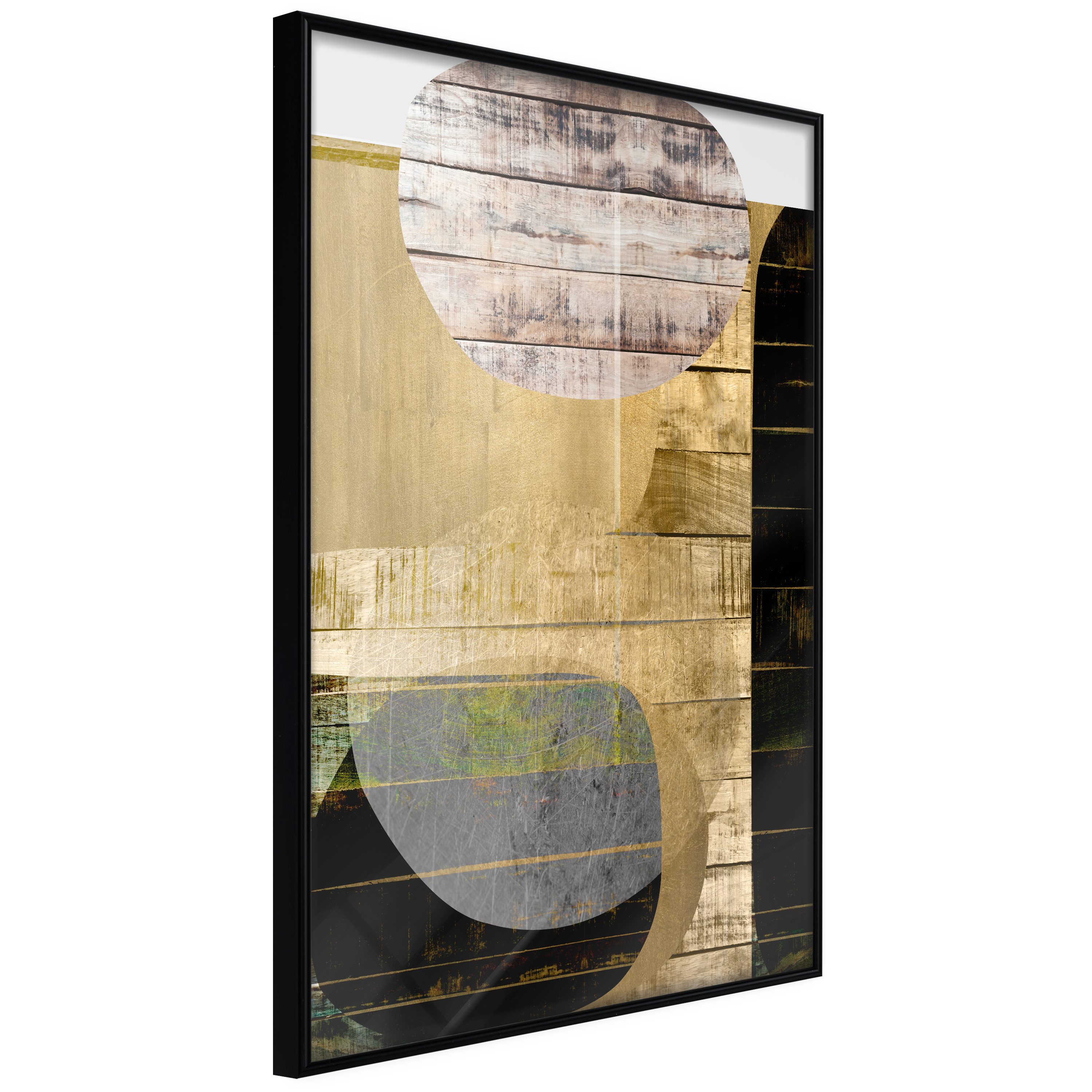 Affisch - Abstract Construction [Poster] 30x45 Svart ram, 30x45 cm