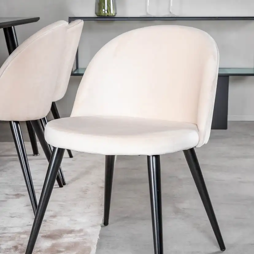 Matgrupp Venture Home Dipp med 6 Velvet Stolar