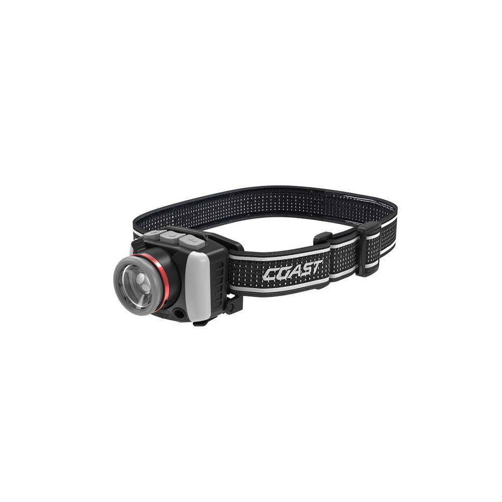 Uppladdningsbar Coast FL95R Pannlampa med Fokus och Trefärgat Ljus 1200 Lumen