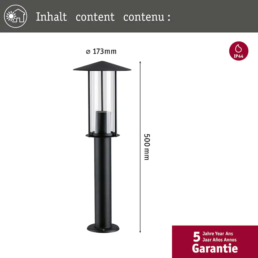 Pollare Paulmann Classic IP44 230V E27