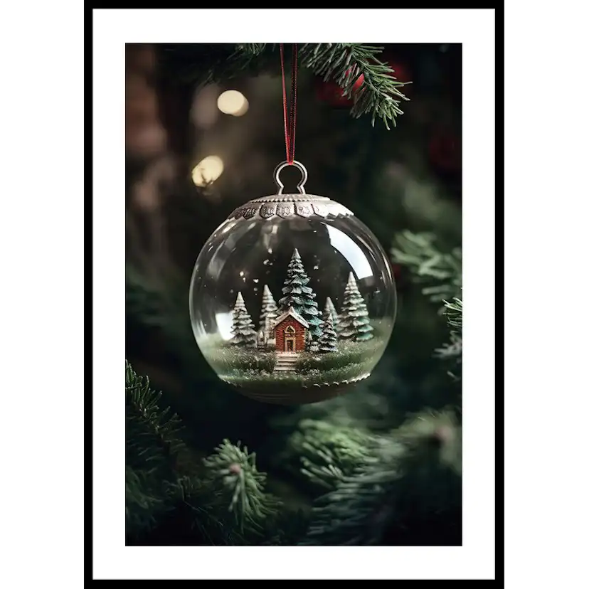 Poster Gallerix Snow Globe In Tree