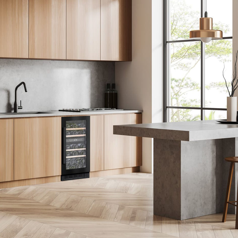 Vinkyl Cavin Arctic Collection 40D Fullglass Svart Inbyggbar med 2 Zoner
