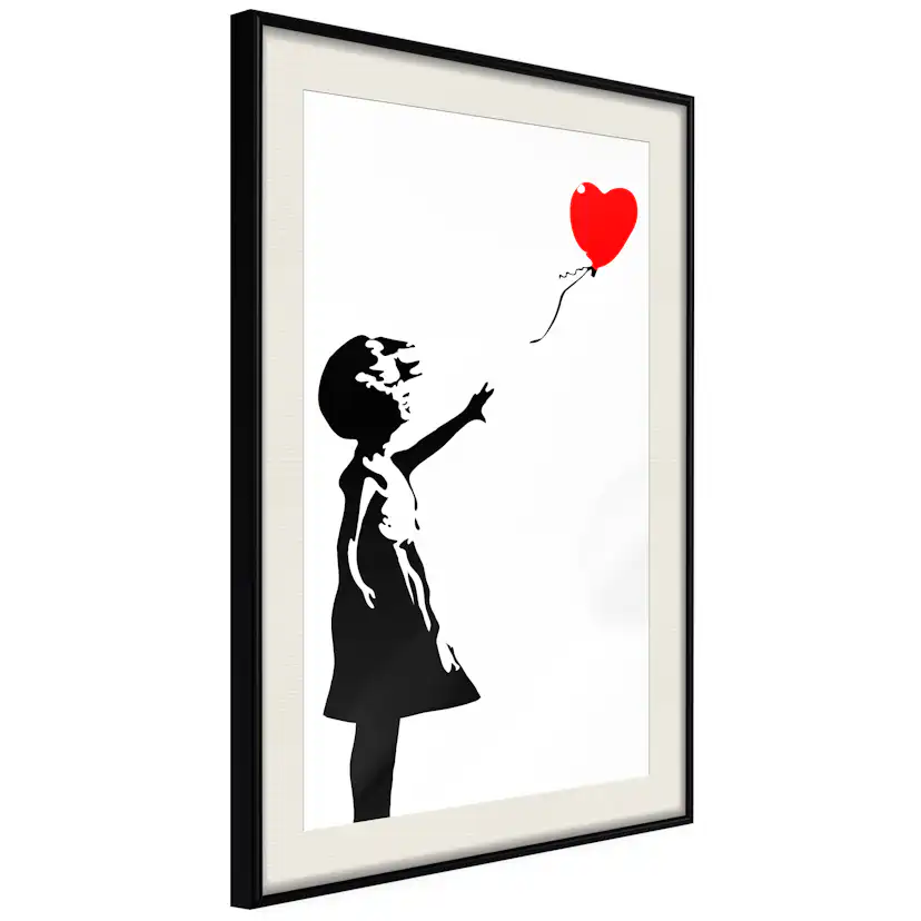 Poster Artgeist Affisch Little Girl with a Balloon