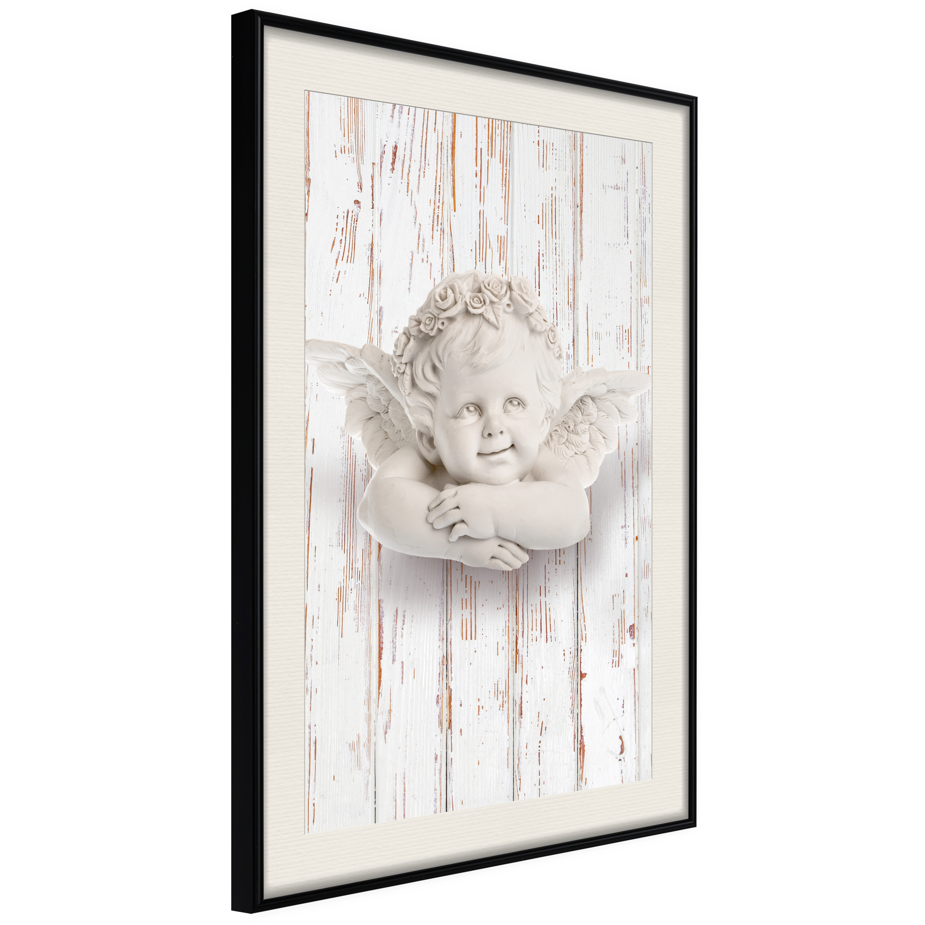 Affisch - Happy Dawn [Poster] 30x45 Svart ram med passepartout, 30x45 cm