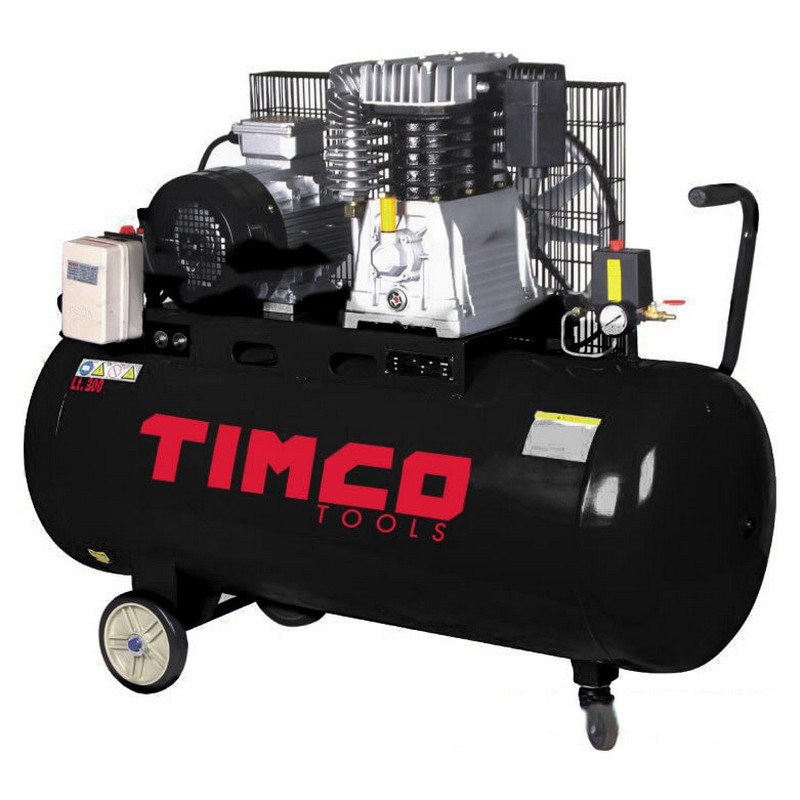 Kompressor Timco 5,5HP 300L med Remdrift