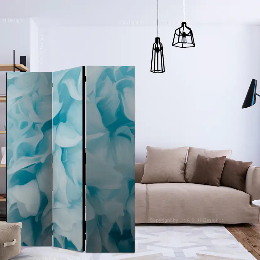 Rumsavdelare Skärmvägg Arkiio Azalea Blue 135x172 cm