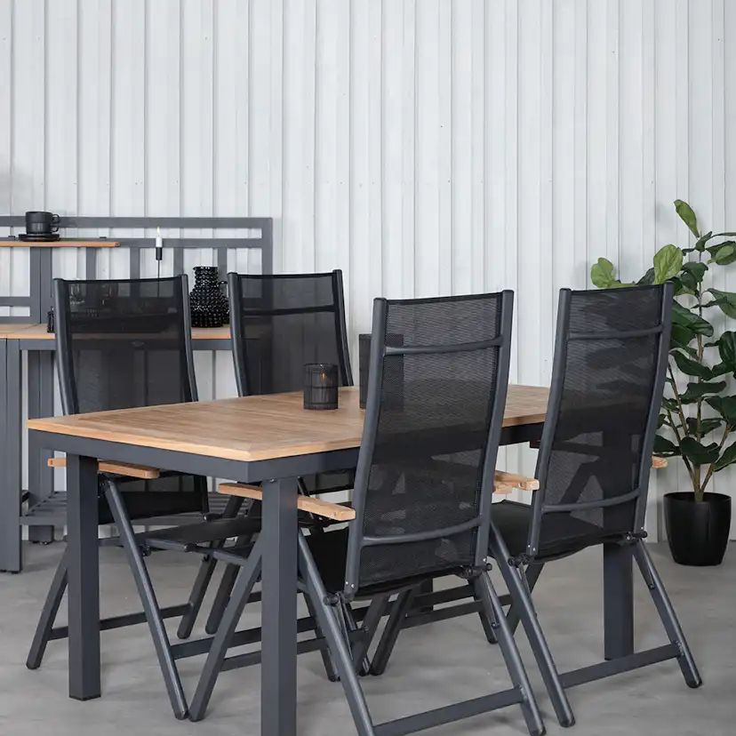 Matgrupp Venture Home Perla med 4 Perla Positionsstolar