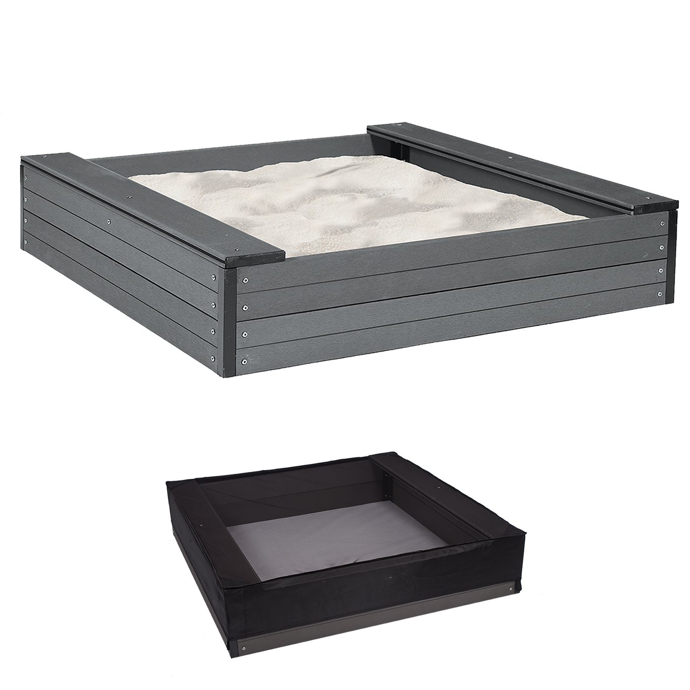 Sandlåda Nordic Play 120X120 cm Inkl. Nät