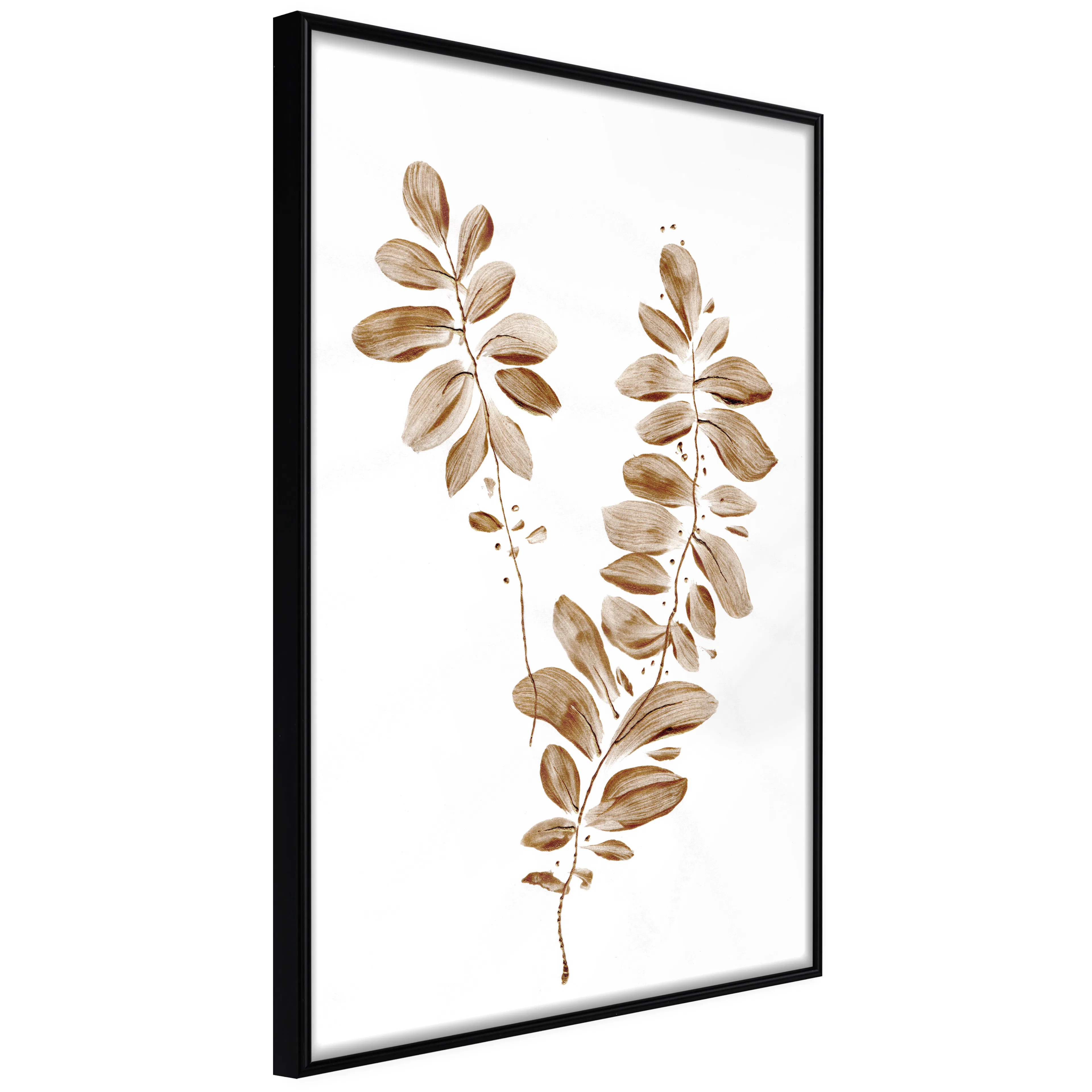 Affisch - August Leaves [Poster] 20x30 Svart ram, 20x30 cm