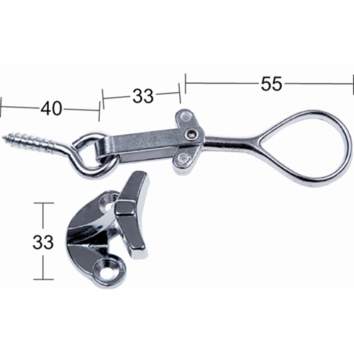 Fönsterlås 280 Habo Matt Krom