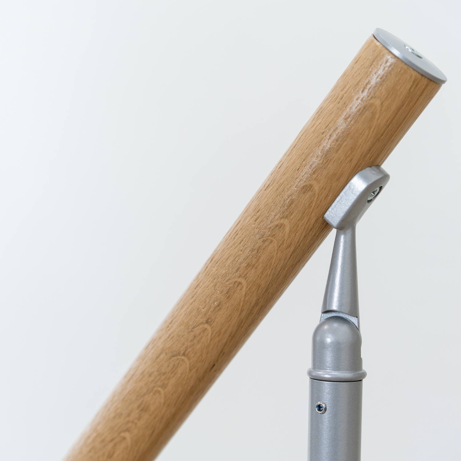 DUBLIN ek steg 1/4 svängd pearl grey CLASSIC II räcke 11T 71 Grå, LxB: 1890x710 mm