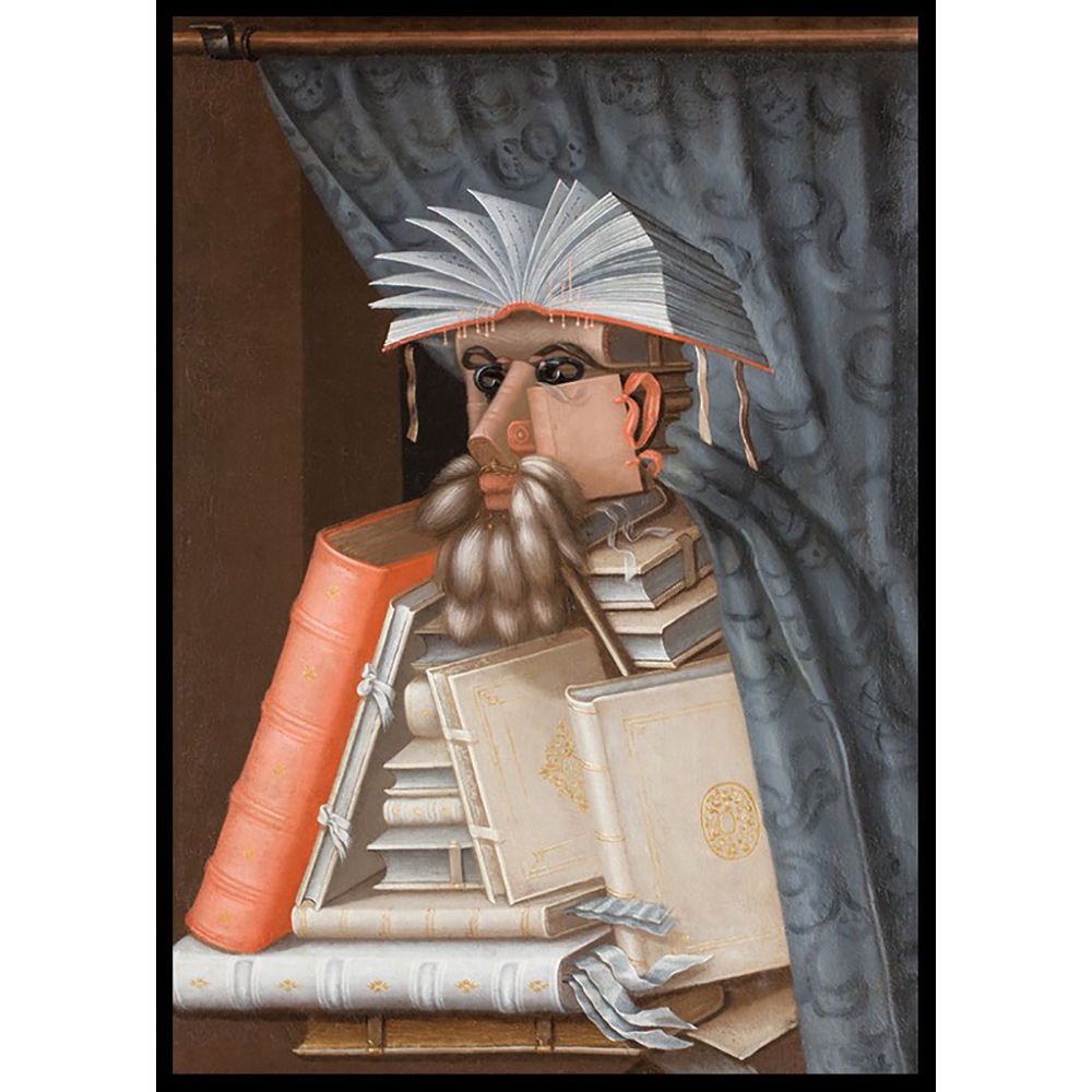 Poster Gallerix The Librarian By Giuseppe Arcimboldo