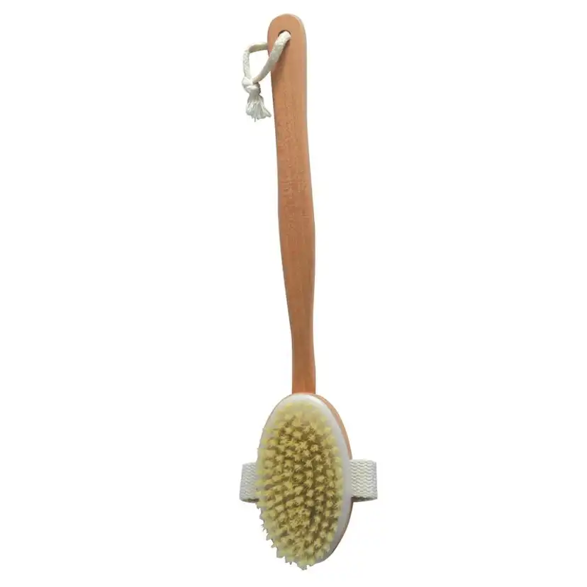 Badborste Spirella Trä med Skaft 37 cm
