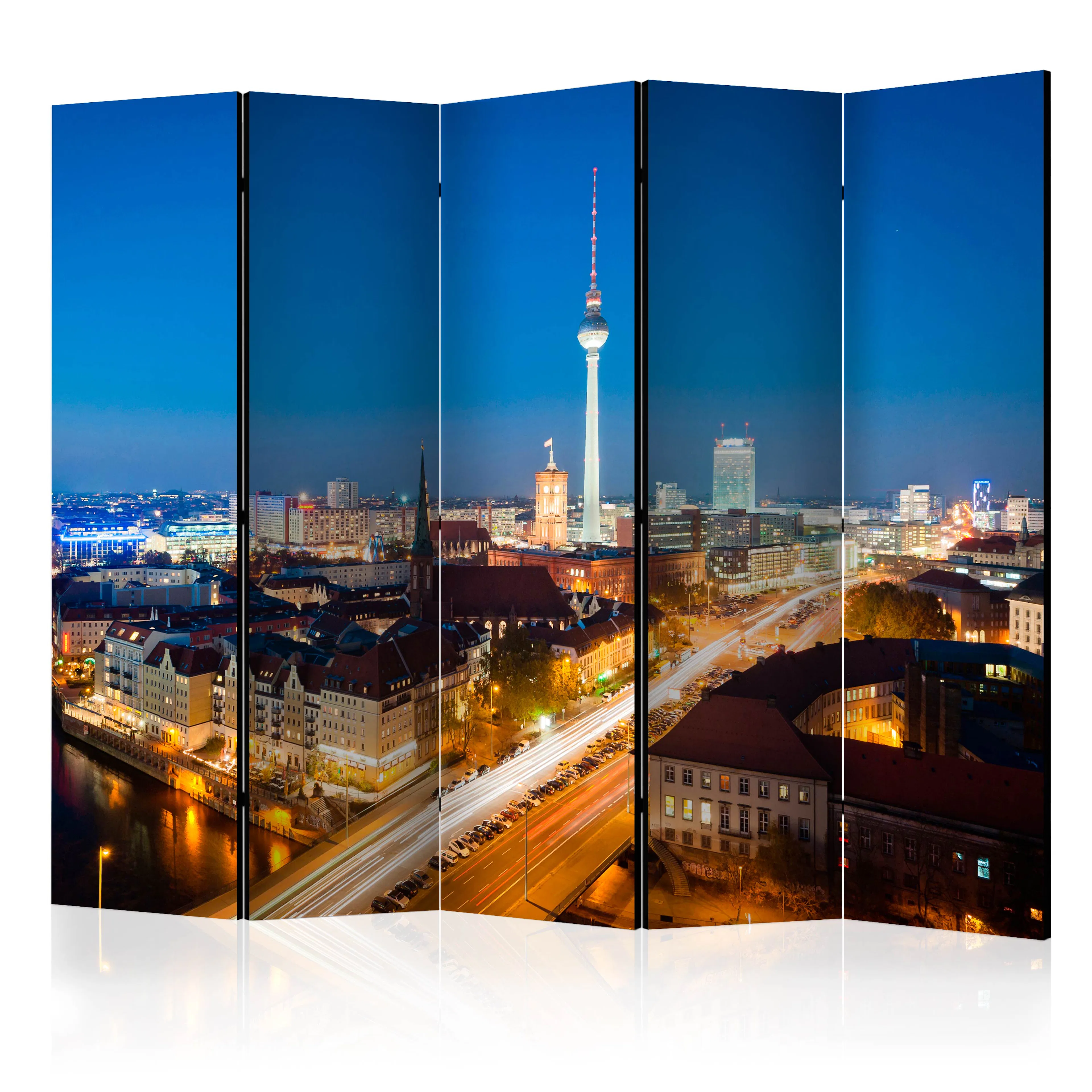 Rumsavdelare Skärmvägg Arkiio Berlin by Night II 225x172 cm