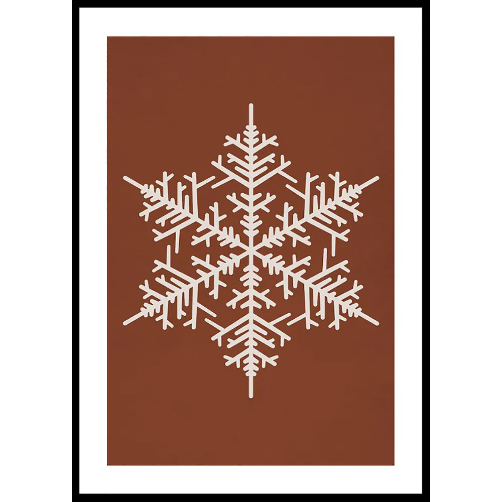 Poster Gallerix Snowflake WB